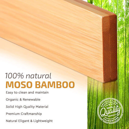 Large Kitchen Drawer Organizer - Expandable Bamboo Drawer Dividers (17" - 21.5") - Adjustable Separators for Kitchen, Clothes, Dresser, Bedroom, Bathroom, and Desk Drawers - 6 Pack