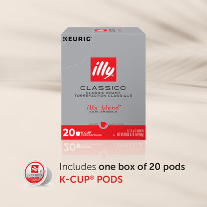 Coffee K Cups - Pods for Keurig Machines – Classico Roast - Caramel, Orange Blossom & Jasmine - Mild, Flavorful & Balanced Flavor - No Preservatives – 20 Count