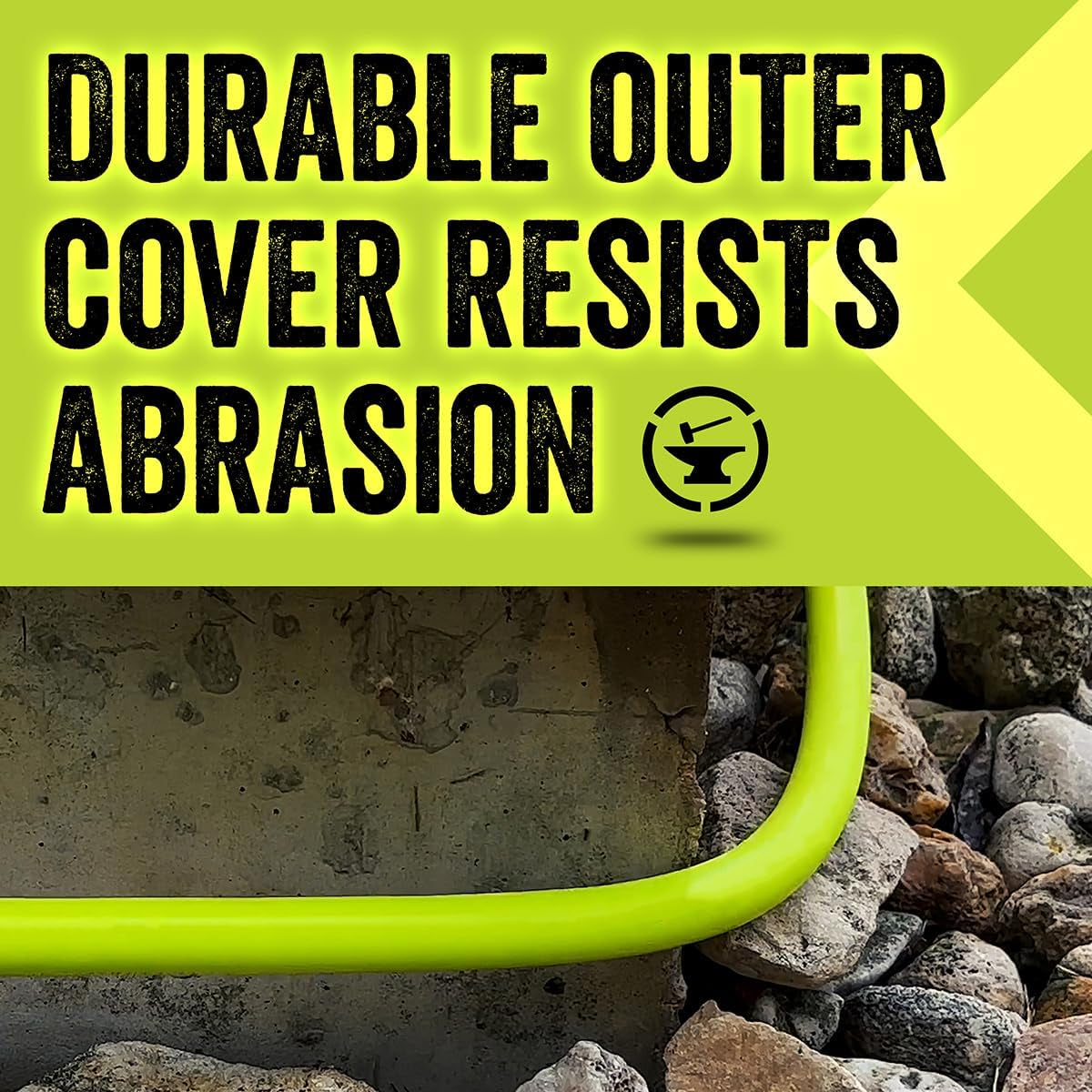 Garden Lead-In Hose with Swivelgrip, 5/8 In. X 10 Ft., Lightweight All-Weather Water Hose, Durable and Flexible, Leak-Free Connections