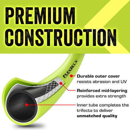 Garden Lead-In Hose with Swivelgrip, 5/8 In. X 10 Ft., Lightweight All-Weather Water Hose, Durable and Flexible, Leak-Free Connections